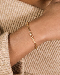 Sterling Silver Paperclip Chain Bracelet - Sterling Forever
