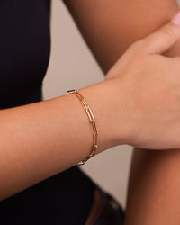 Sterling Silver Paperclip Chain Bracelet - Sterling Forever