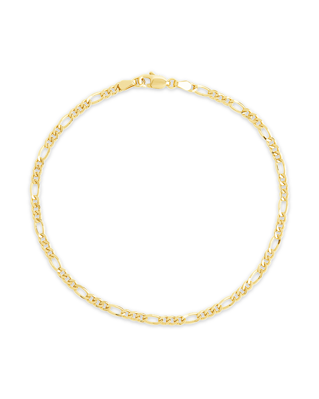 Sterling Silver Figaro Chain Bracelet - Sterling Forever