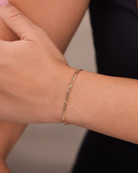 Sterling Silver Figaro Chain Bracelet - Sterling Forever