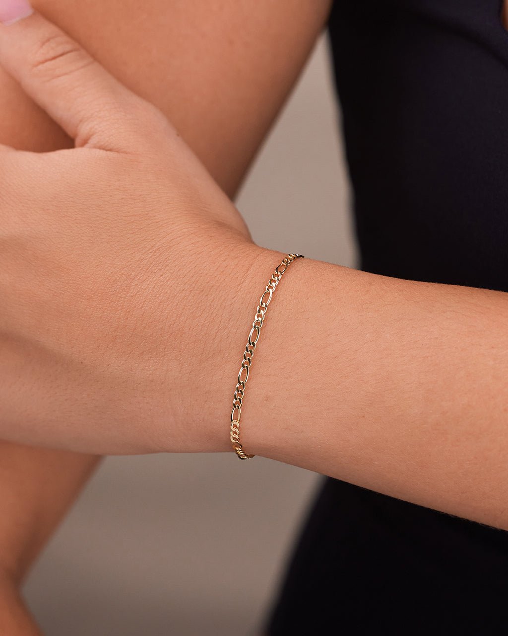 Sterling Silver Figaro Chain Bracelet - Sterling Forever