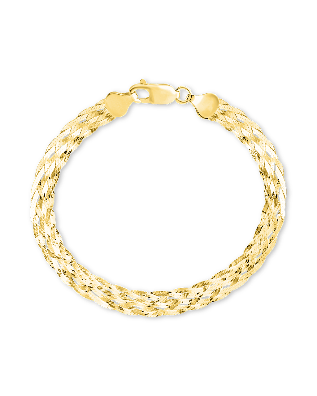 Sterling Silver Woven Chain Bracelet - Sterling Forever
