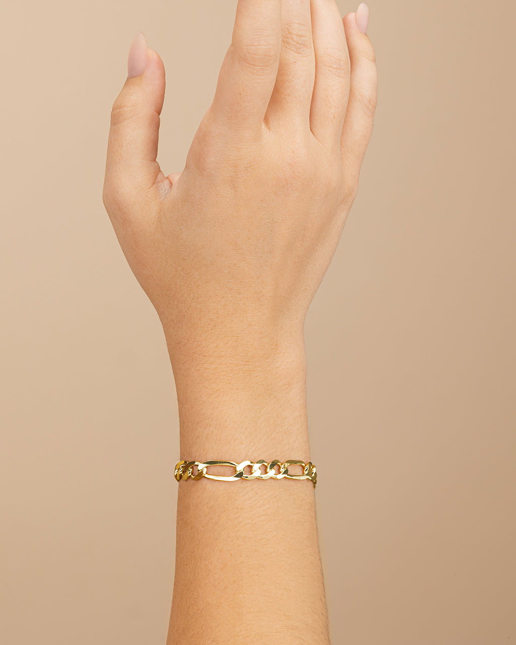 Dainty Sterling Silver Figarro Chain Bracelet