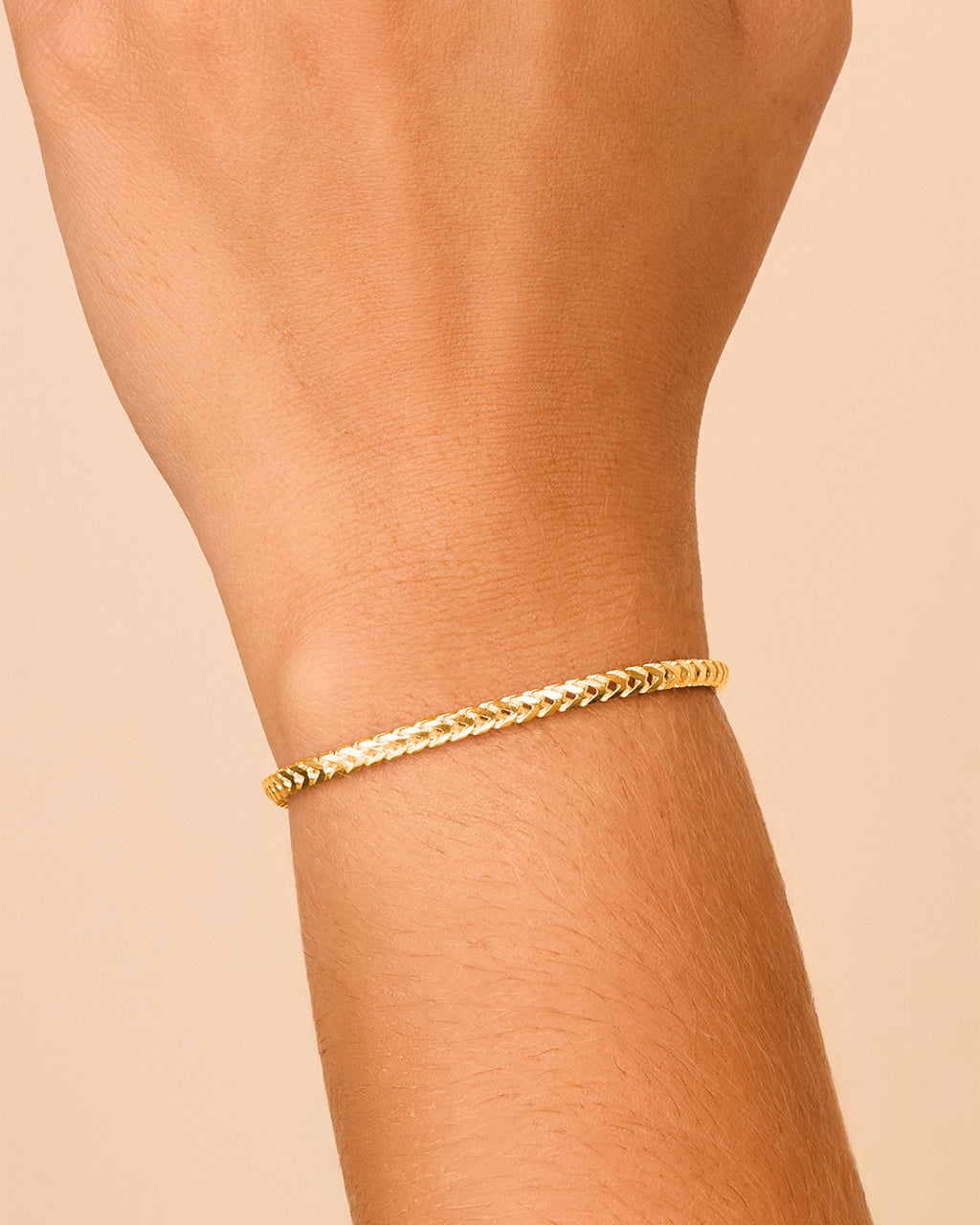 Sterling Silver Kira Wheat Chain Bracelet