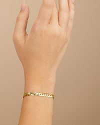 Sterling Silver Malena Cuban Link Chain Bracelet - Sterling Forever