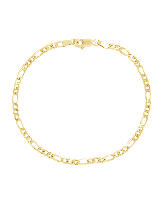 Sterling Silver Anne Dainty Figaro Chain Bracelet