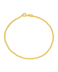 Sterling Silver Basia Dainty Beaded Chain Bracelet - Sterling Forever