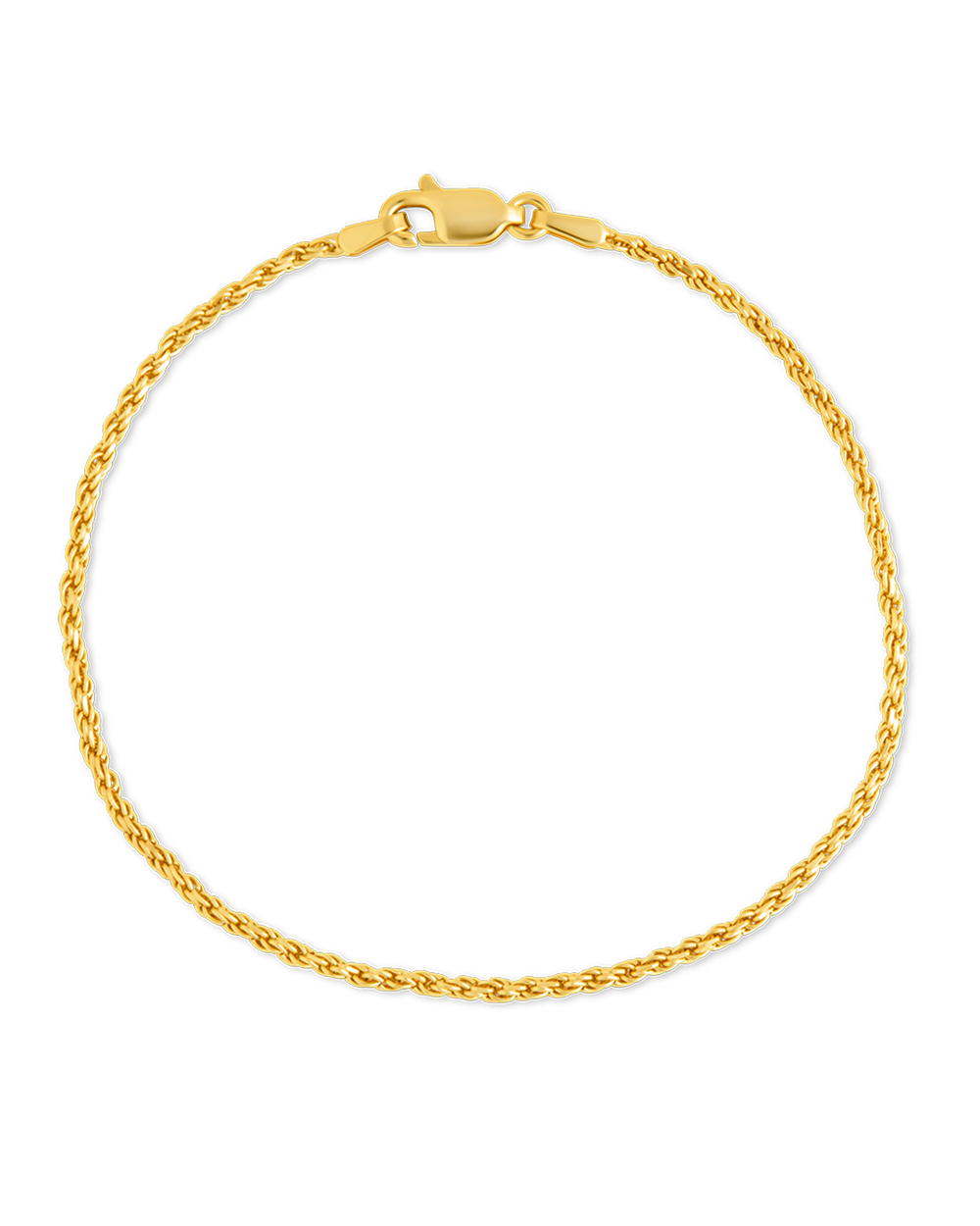 Sterling Silver Belen Dainty Rope Chain Bracelet