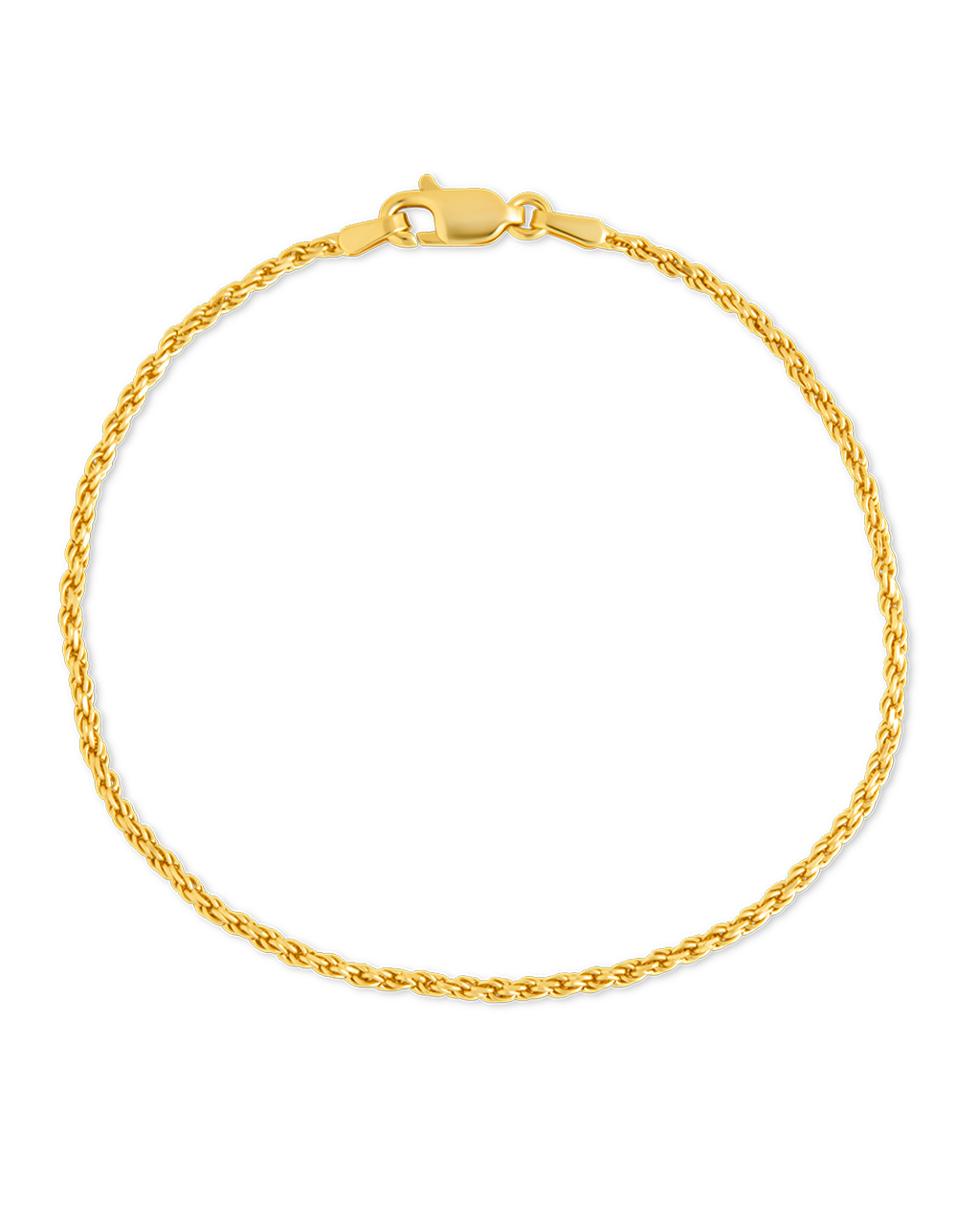 Sterling Silver Belen Dainty Rope Chain Bracelet