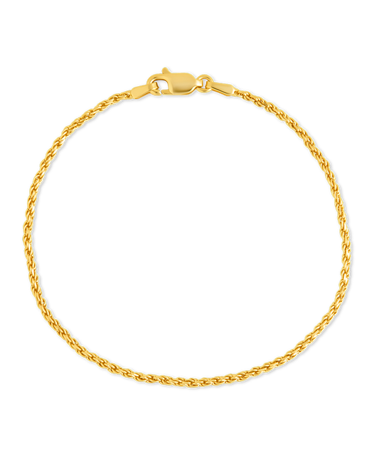 Sterling Silver Belen Dainty Rope Chain Bracelet