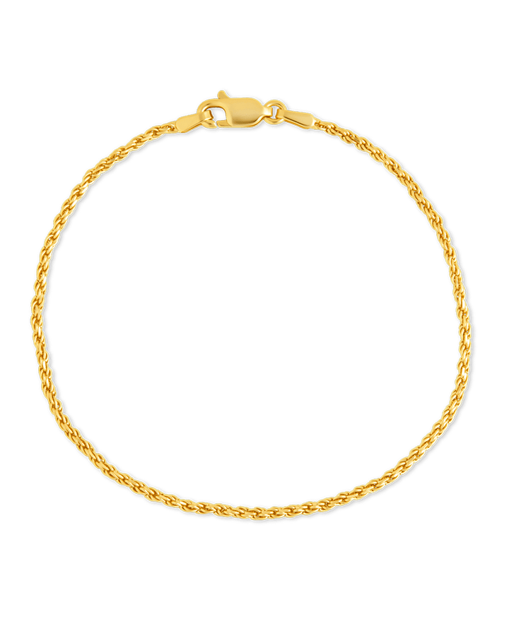 Sterling Silver Belen Dainty Rope Chain Bracelet