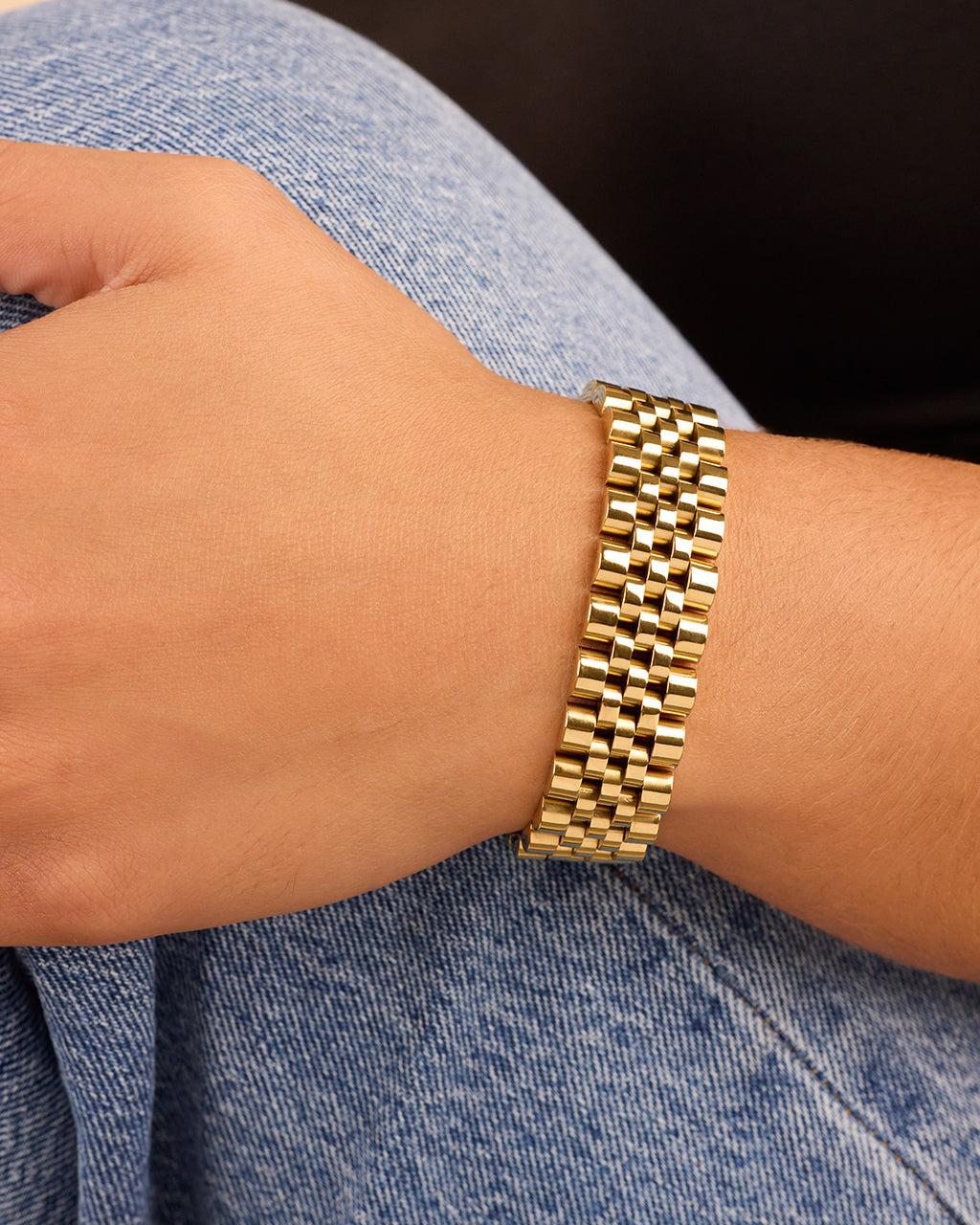 Chunky Watch Band Chain Bracelet – Sterling Forever