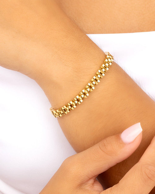 Dainty Thin Watch Chain Bracelet - Sterling Forever