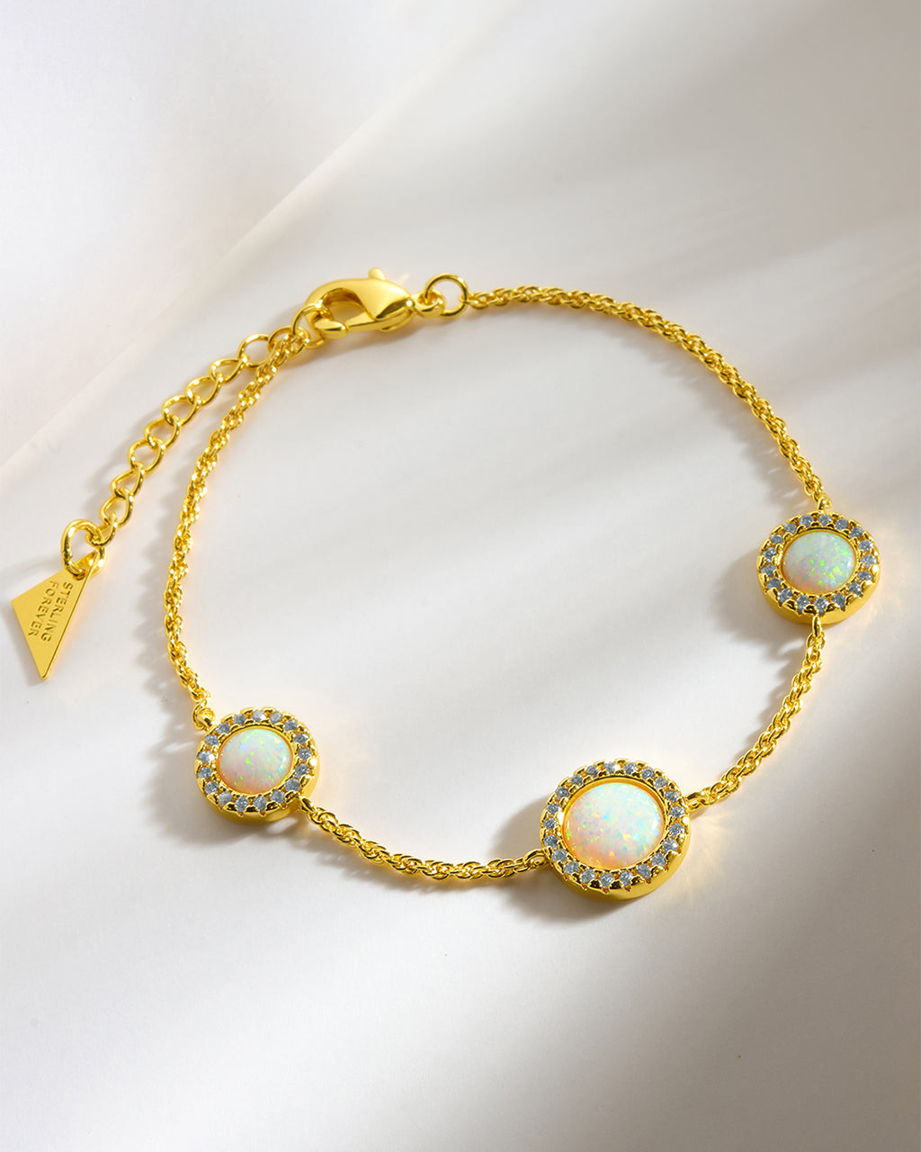 Oasis Opal & CZ Stationed Bracelet