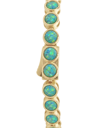 Helene Bezel Turquoise Opal Tennis Bracelet