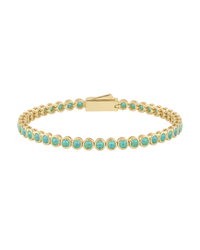 Helene Bezel Turquoise Opal Tennis Bracelet
