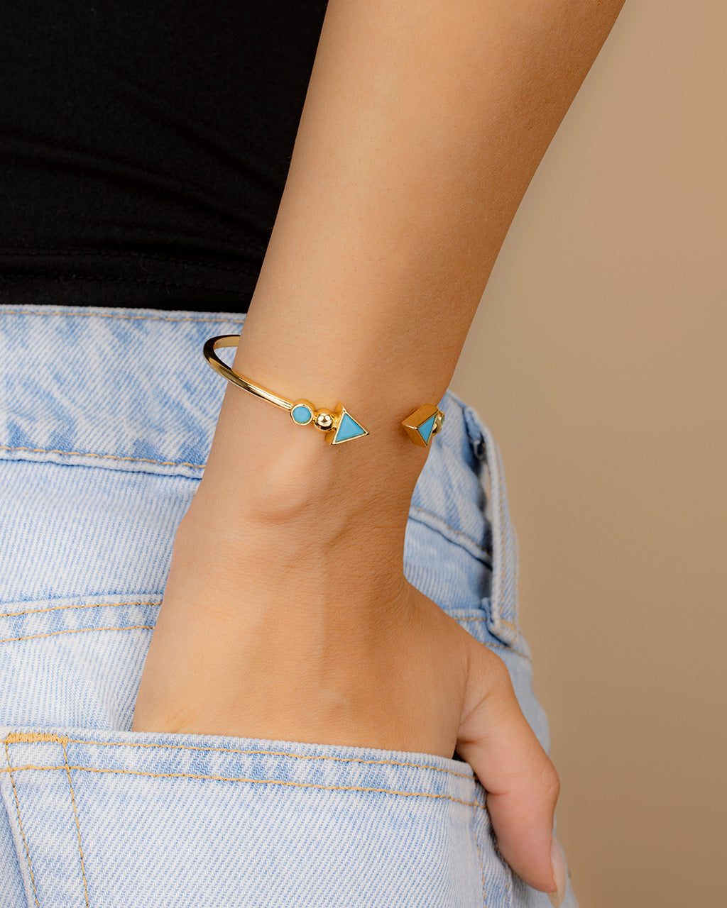 Kalena Turquoise Open Cuff Bracelet