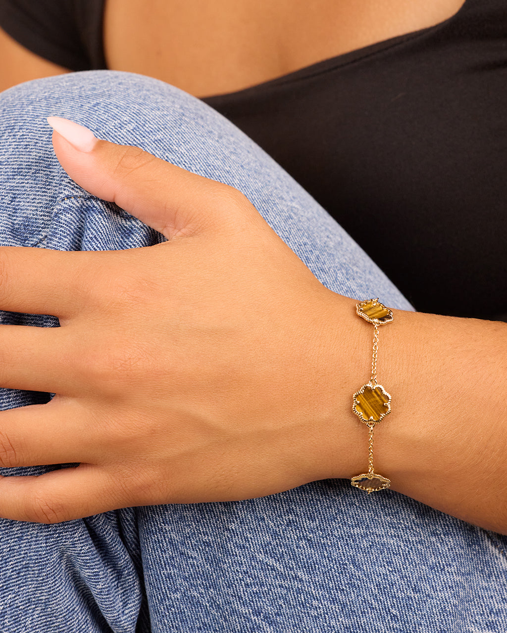 Rose Petal Station Bracelet