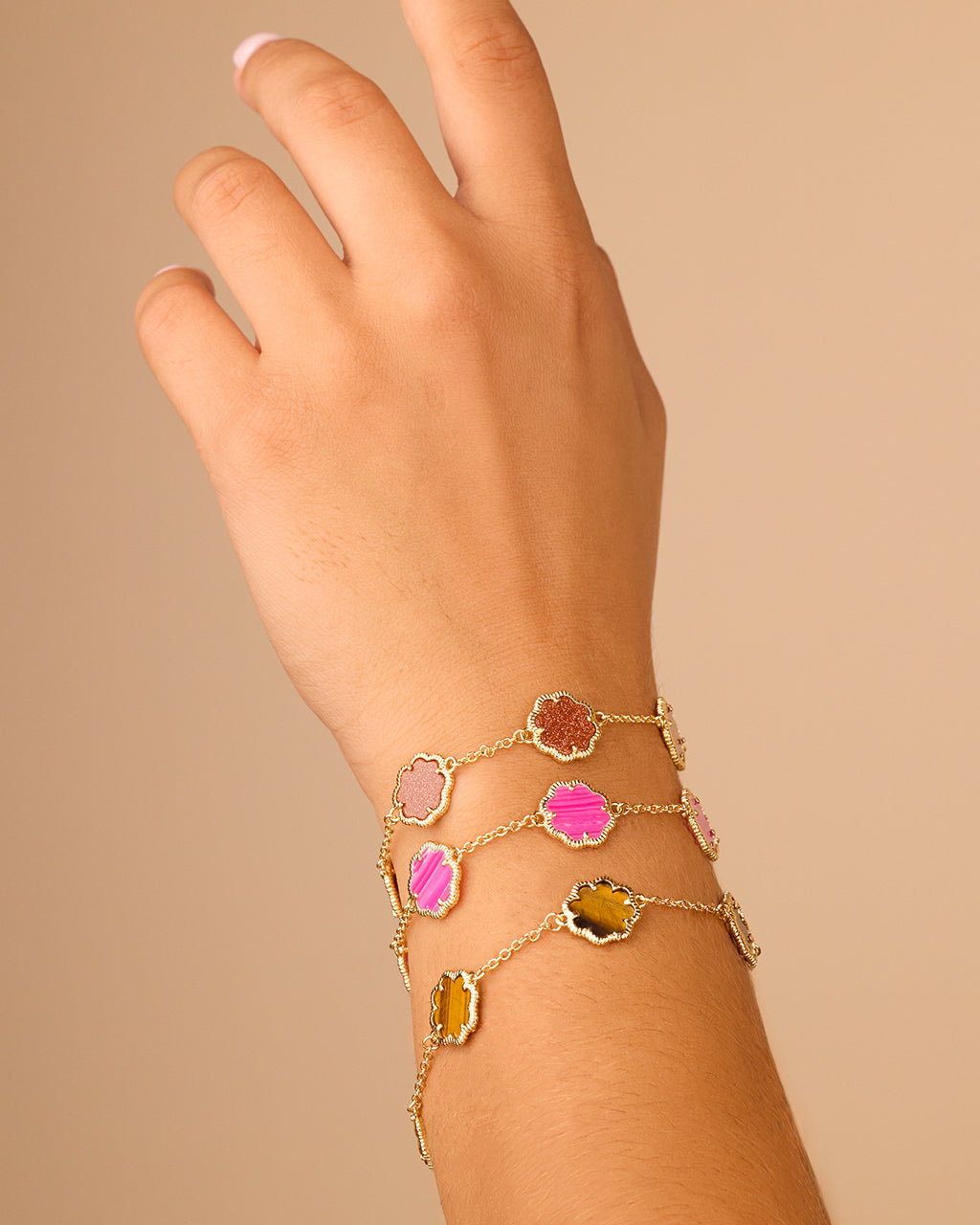 Rose Petal Station Bracelet