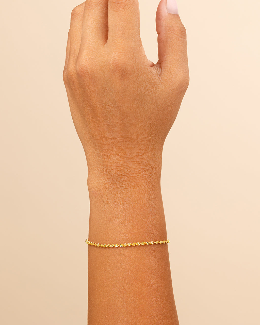 Blakely Twisted Herringbone Chain Bracelet