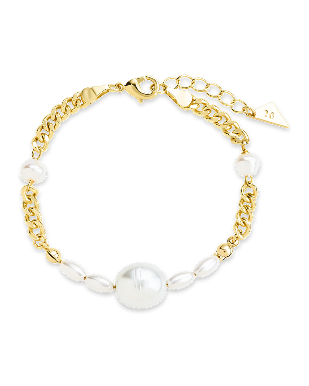 Lilibeth Stationed Pearl & Link Bracelet