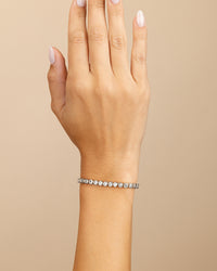 Helene Bezel CZ Tennis Bracelet