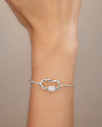 CZ Carabiner Bolo Bracelet