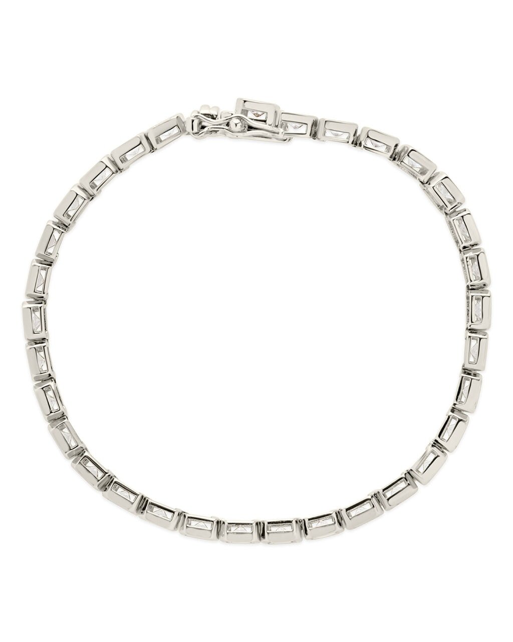 Roxie Bezel CZ Tennis Bracelet - Sterling Forever