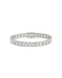 Roxie Bezel CZ Tennis Bracelet - Sterling Forever