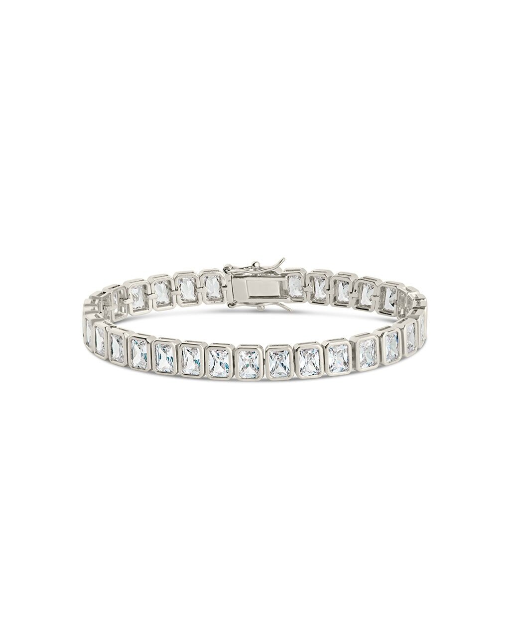 Roxie Bezel CZ Tennis Bracelet - Sterling Forever