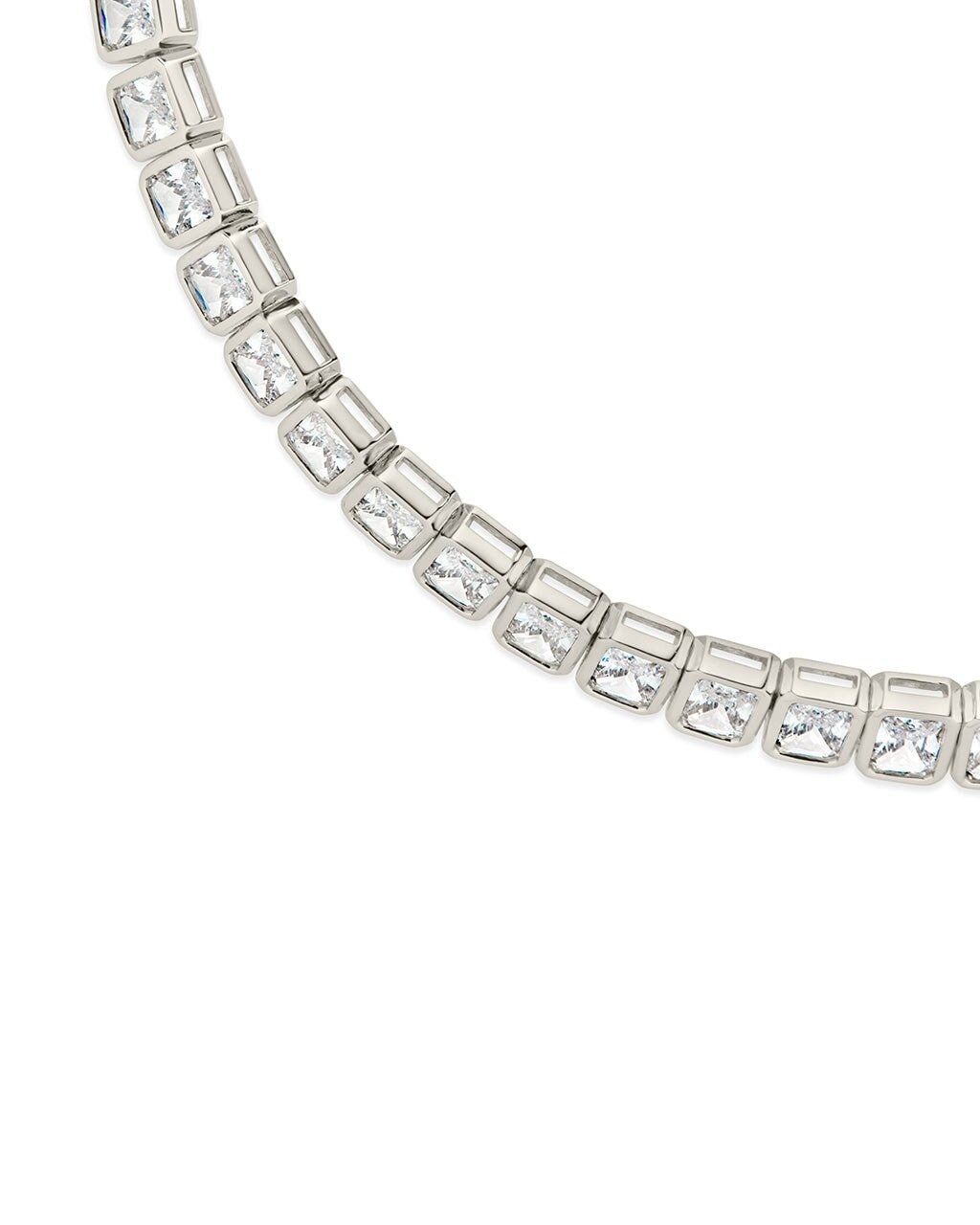 Roxie Bezel CZ Tennis Bracelet - Sterling Forever