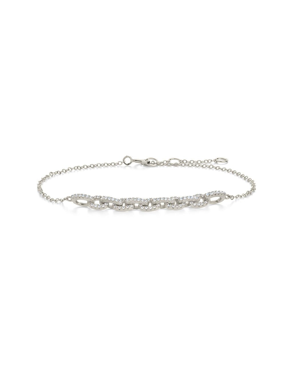 Harley CZ Interlocking Chain Bracelet - Sterling Forever