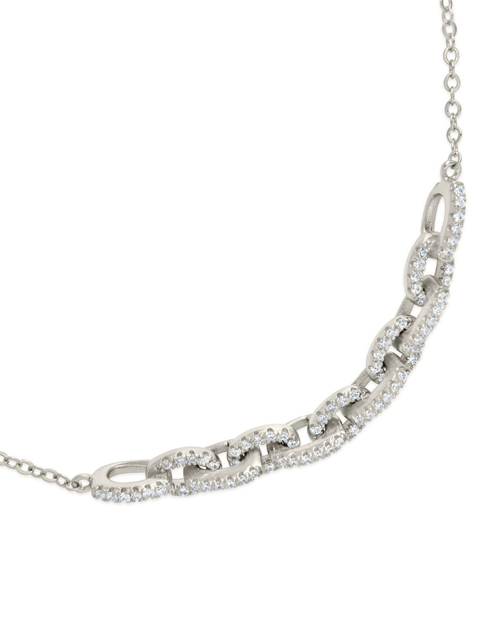 Harley CZ Interlocking Chain Bracelet - Sterling Forever