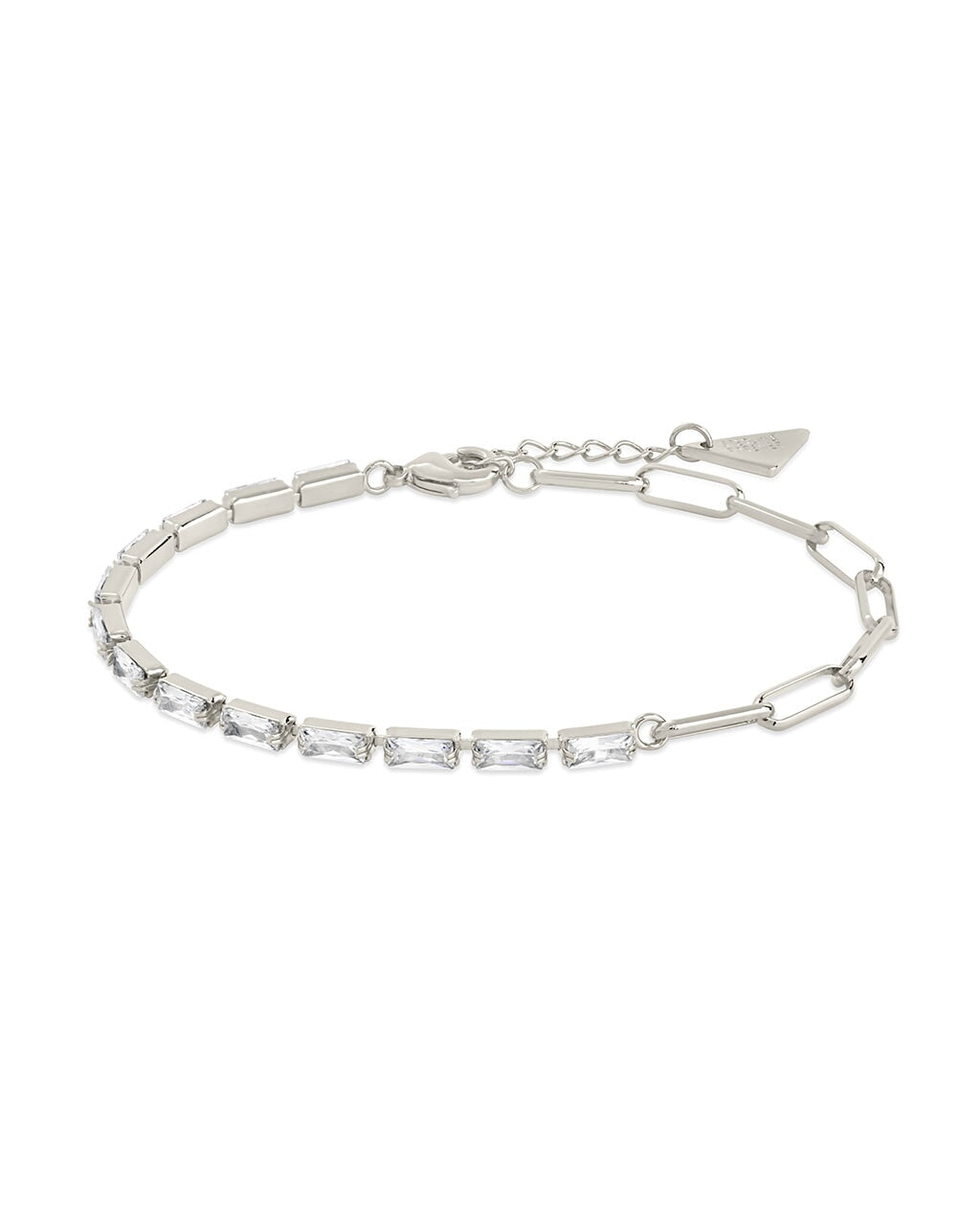 Hunter CZ Tennis & Paperlicp Chain Bracelet - Sterling Forever