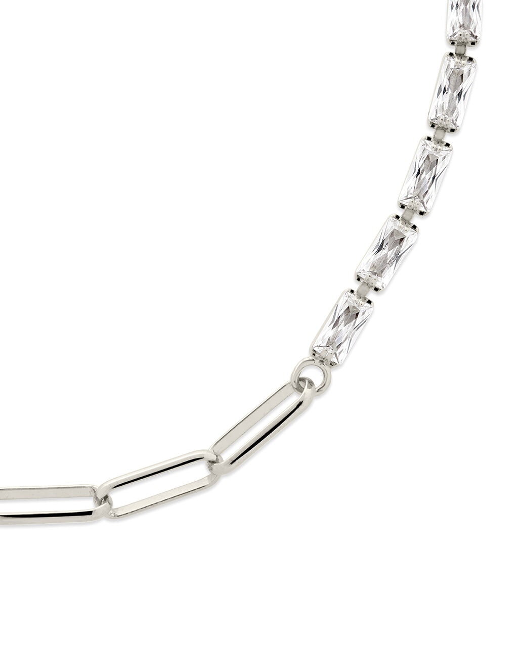 Hunter CZ Tennis & Paperlicp Chain Bracelet - Sterling Forever