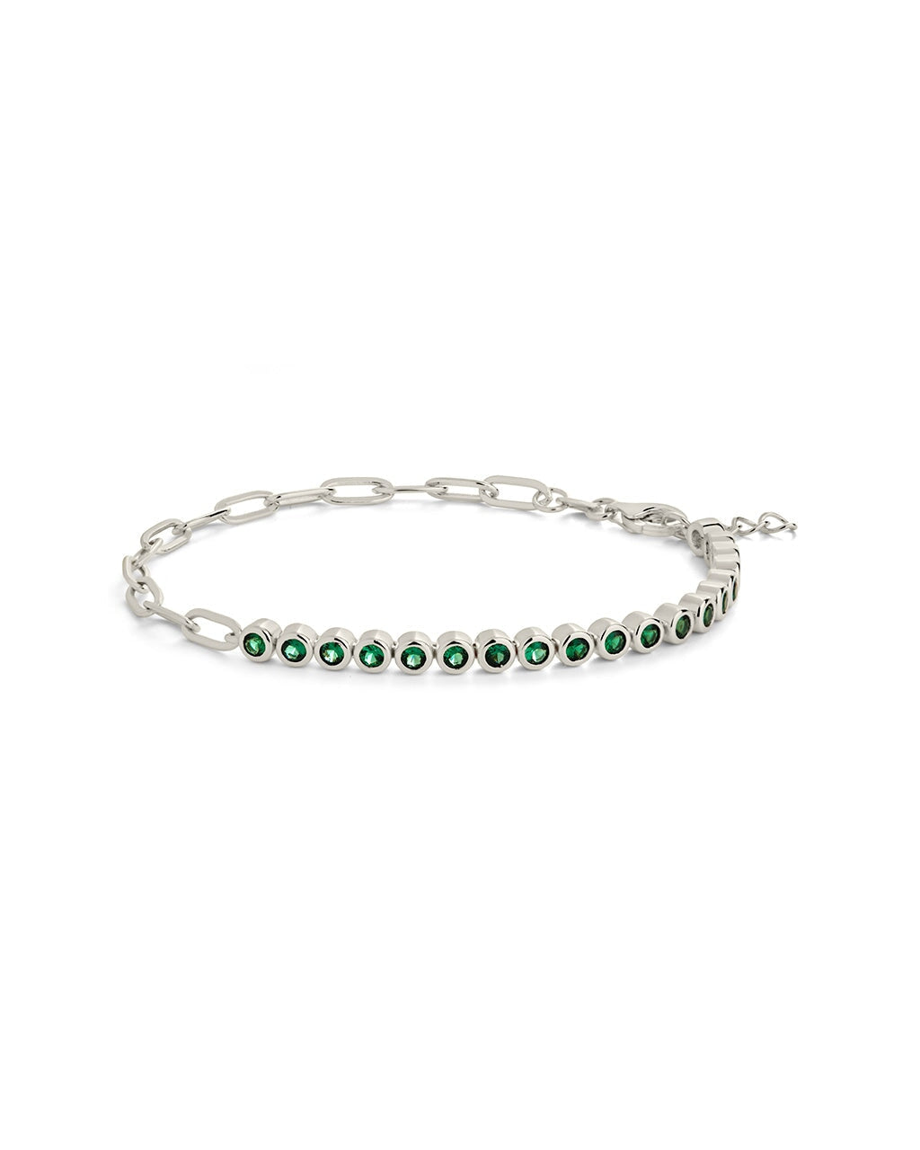 Emerald Chain Bracelet Bracelet Sterling Forever Silver 