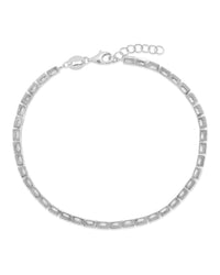 Christina Square CZ Tennis Bracelet - Sterling Forever
