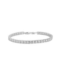 Christina Square CZ Tennis Bracelet - Sterling Forever