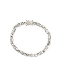 Cassie CZ Bezel Tennis Bracelet - Sterling Forever