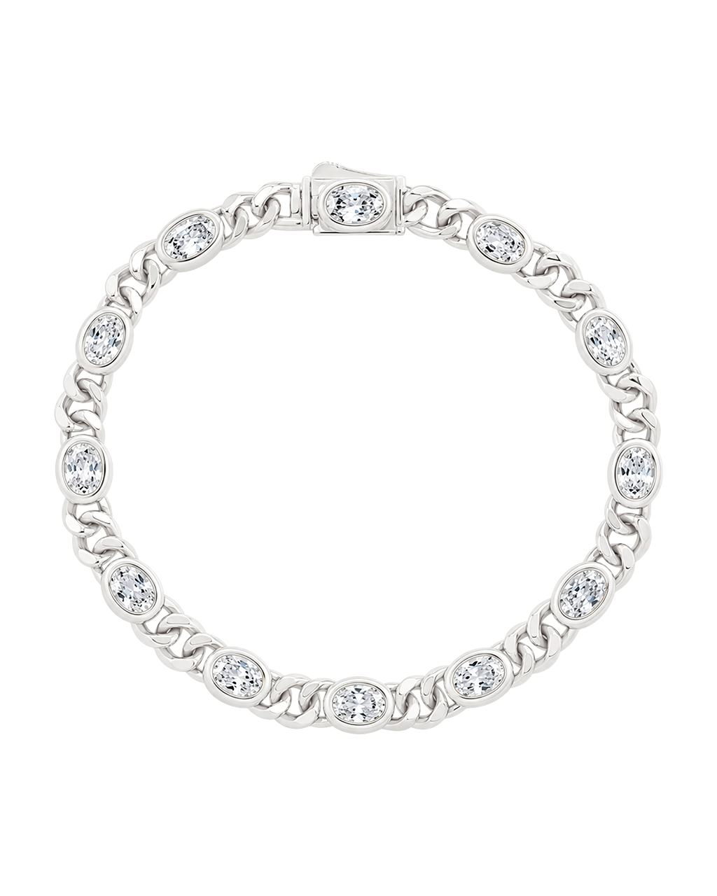 Cassie CZ Bezel Tennis Bracelet