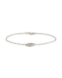 Raemy CZ Rose Petal Station Bracelet - Sterling Forever