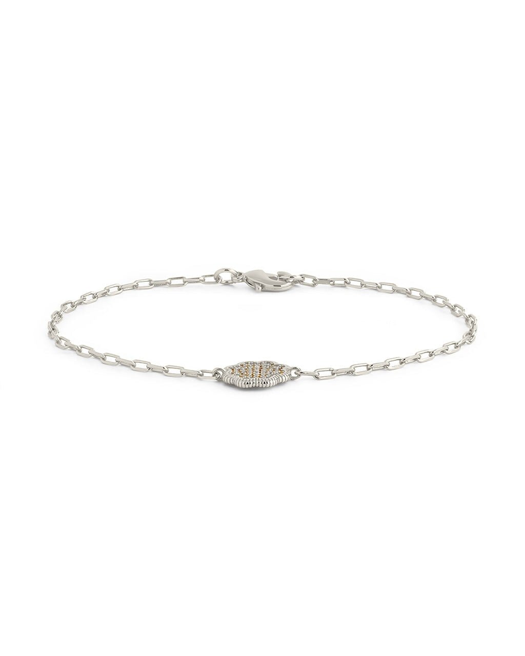 Raemy CZ Rose Petal Station Bracelet - Sterling Forever