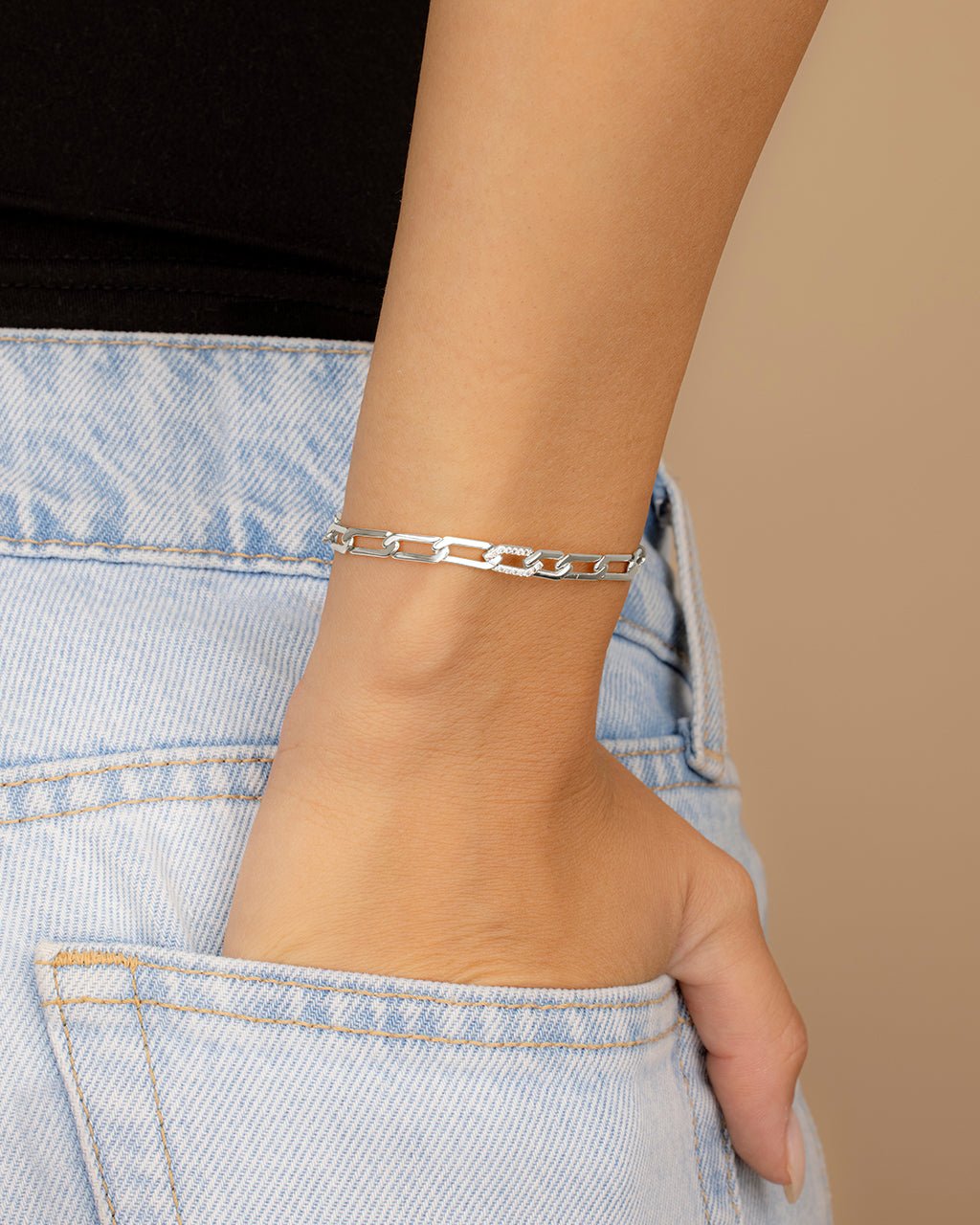 Kinslee CZ Chain Bracelet - Sterling Forever