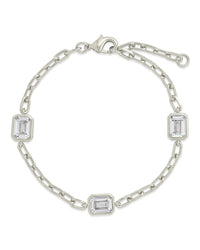 Lennox Station CZ Chain Bracelet Set - Sterling Forever
