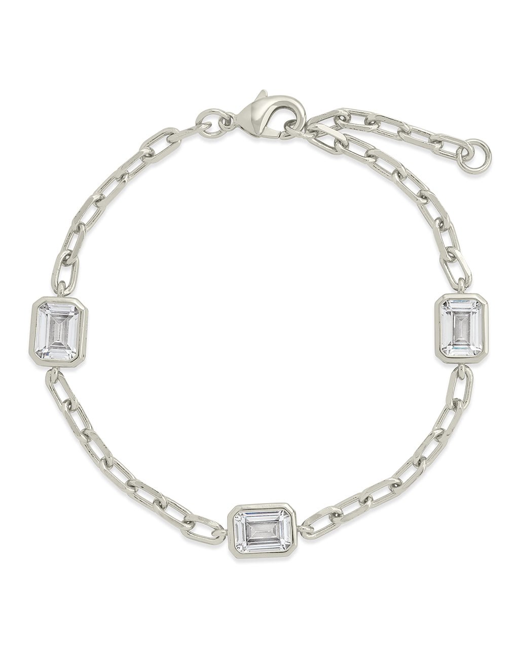 Lennox Station CZ Chain Bracelet Set - Sterling Forever