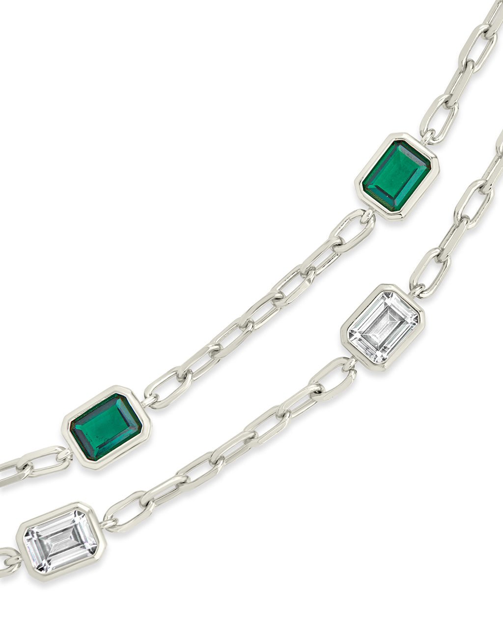 Lennox Station CZ Chain Bracelet Set - Sterling Forever