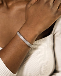 Nessa CZ Bangle Bracelet - Sterling Forever