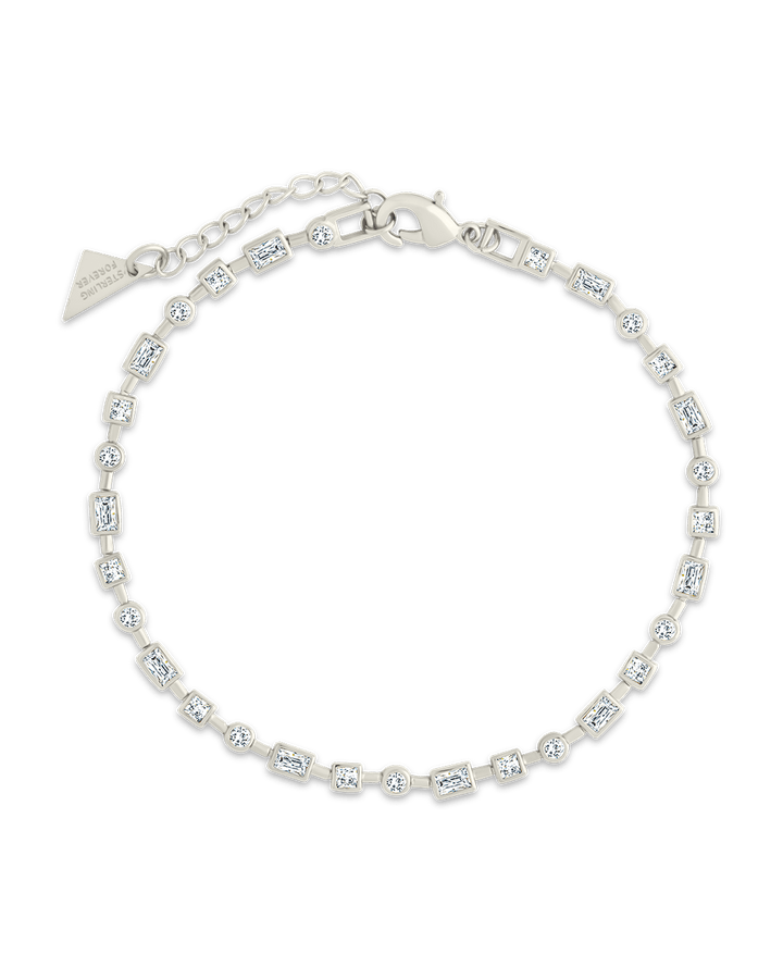 Camden CZ Staggered Tennis Bracelet