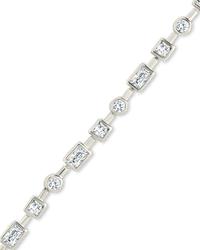Camden CZ Staggered Tennis Bracelet - Sterling Forever
