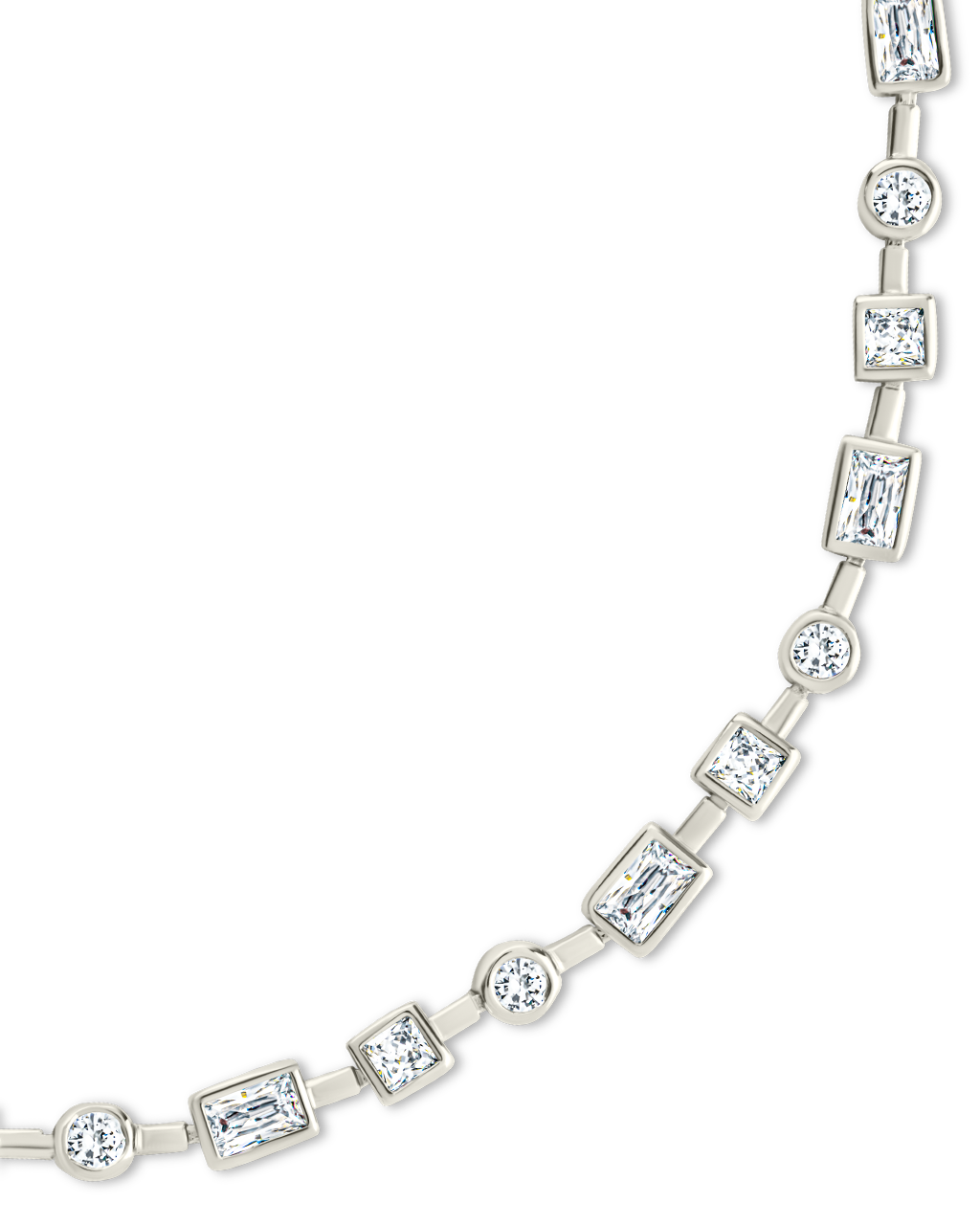 Camden CZ Staggered Tennis Bracelet
